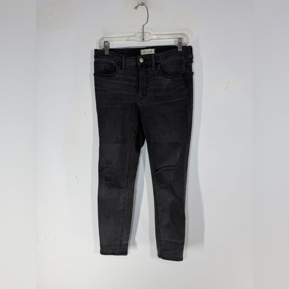 Madewell Charcoal Roadtripper Skinny Jeans, Size 28P